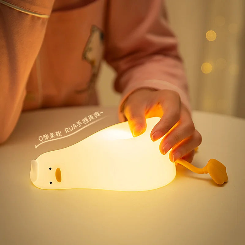 Lying Flat Duck Night Light 