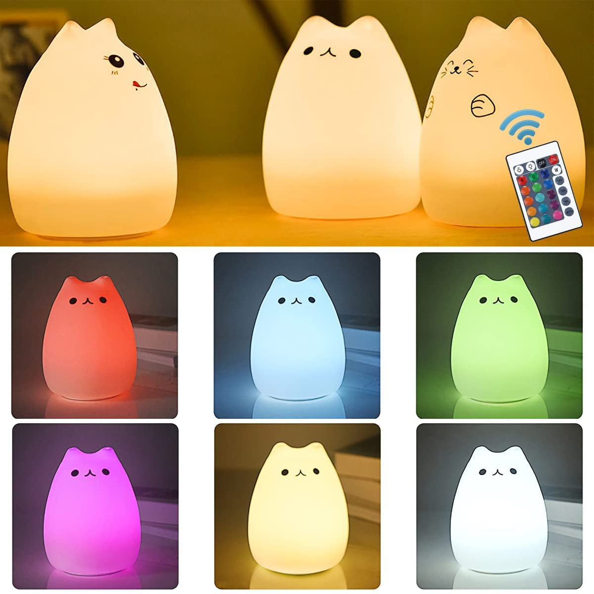 Cat Lamp Kitty Night Light