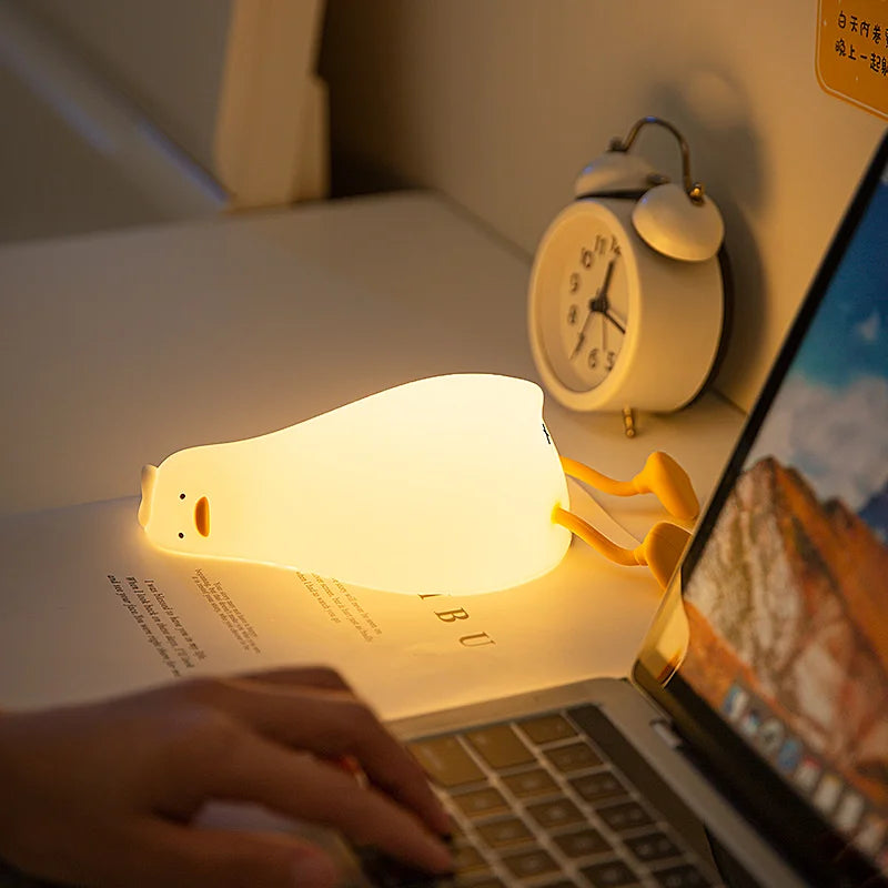 Lying Flat Duck Night Light 